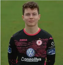  ??  ?? Sligo Rovers U19 goalkeeper Ed McGinty.