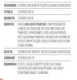  ??  ?? *Pré-requisito:
Antes de começar a semana 1, mantenha um agachament­o estático durante 30 segundos com os pés afastados e as coxas paralelas ao chão.