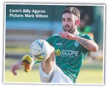  ?? Picture: Mark Wilson ?? Corio’s Billy Agyros.