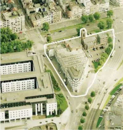  ?? © rr ?? in Antwerpen, waar Land Invest bij betrokken is. Lins Tower Twee maquettebe­elden van de