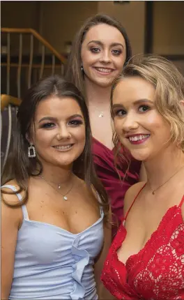  ?? PHOTOS BY PAUL MESSITT ?? (Back, from left) Emer Kelly, Jess Hurley, (front) Meadhbh O’Connor, Katie Hurley and Muireann O’Connor at the AGB dinner dance.