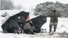  ??  ?? bROlly gOOD ShOw Riding out the storm on Venacher