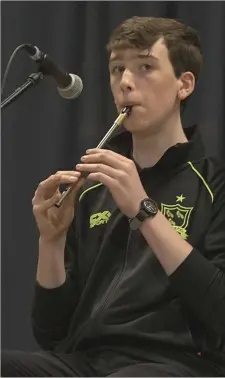  ?? Photo by John Tarrant ?? Conor Lehane, Millstreet, won the solo music category in the Kanturk Credit Union Duhallow Scór na nÓg Finals.