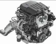  ??  ?? General Motors’ new 2.7-litre turbo engine will be available in the 2019 Chev- rolet Silverado 1500 pickup.