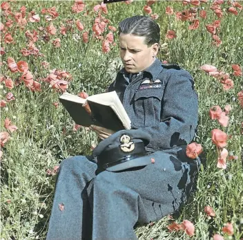  ?? Picture: wikimedia.org ?? POPPY LOVE Wing Commander Guy Gibson VC, commanding officer of No. 617 Squadron (The Dambusters) at Scampton on July 22 1943.