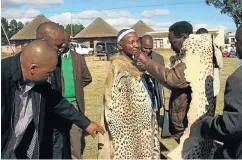  ?? Picture: Gallo Images / Daily Sun / Zingisa Sahluko ?? King Zwelonke Sigcawu at his homestead, Nqadu Great Place, in Willowvale in 2011.