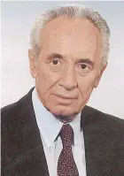  ?? HANDOUT ?? Shimon Peres