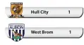  ??  ?? Hull City West Brom 1