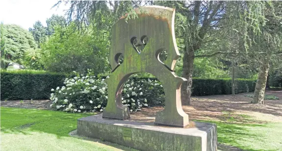  ??  ?? “A Dundee reader was wondering about their favourite sculpture,” says Angus Lockhart. “The sculpture is actually a cello bridge, which is now sited at Dundee Botanic Gardens with a plaque naming it as The Bridge.”