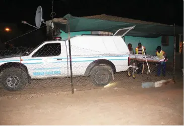  ?? Photo: File ?? Struggle… Police officers attend to a suicide scene in the Otjozondup­a region.