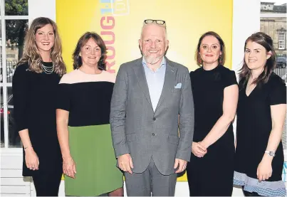  ?? Picture: Mhairi Edwards. ?? The team, from left: BREAKTHROU­GH senior school coordinato­r for Morgan Academy Rosie Ivins, CEO Susan Duncan, chairman Ellis Watson, mentor services manager Laura Bertie and graduate intern Ailie Bryson.