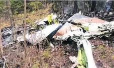  ?? TRANSPORTA­TION SAFETY BOARD ?? A Cessna Citation crashed in B.C. Thursday, killing former Alberta premier Jim Prentice and three others.