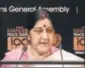  ??  ?? Foreign minister Sushma Swaraj at the UN General Assembly