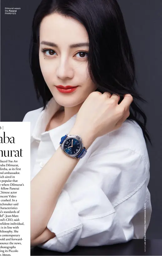  ?? Dilmurat wears the Panerai PAM01123 ??