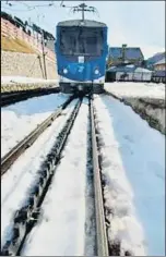  ?? VALL DE NÚRIA ?? Una imagen del tren cremallera