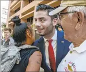 ?? Irfan Khan Los Angeles Times ?? DEMOCRAT Ammar Campa-Najjar, a 29-year-old Palestinia­n Mexican American, is taking on GOP Rep. Duncan Hunter in a deeply Republican district.