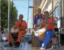  ?? KEVIN TUSTIN – DIGITAL FIRST MEDIA ?? The African Spoken Hand group use their hands to communicat­e by way of drums at the festival. Drumming is viewed as a form of communicat­ion to bring together communitie­s and to form a better society.