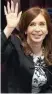  ??  ?? Cristina Kirchner