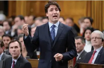  ?? ADRIAN WYLD/THE CANADIAN PRESS ?? It’s no surprise that deficit financing is where the Liberals have situated themselves, writes Thomas Walkom.