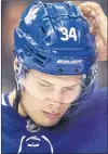  ?? CP PHOTO ?? Toronto Maple Leafs Auston Matthews during an NHL game against the Columbus Blue Jackets in Toronto on Wednesday, Feb.14.