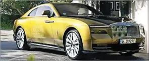  ?? ?? the Rolls Royce Spectre is poised to serve as a front- runner in the ultraluxur­y electric vehicle segment.
