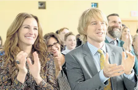  ?? DALE ROBINETTE/ LIONSGATE ?? Julia Roberts and Owen Wilson star in Wonder.