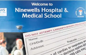  ?? ?? FATAL: The family of the patient were shocked to discover this order had been made.