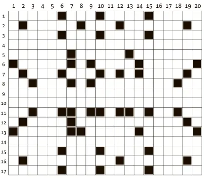  ??  ?? Deze puzzel is een combinatie van kruiswoord­raadsel, doorloper en cryptogram. De cryptische zinnen zijn vet gedrukt. Op de regels zonder zwarte vakjes moeten de woorden achter elkaar worden ingevuld net als bij een doorloper. Deze omschrijvi­ngen zijn...