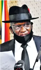  ?? ?? Police Minister Bheki Cele.