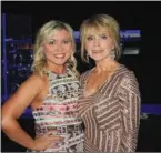  ??  ?? Jeanne Cole, right, and her daughter Jordan Henry attend the Washington Regional Gala and Eagle Awards at the Walton Arts Center. Jeanne accepted the Eagle Award on behalf of her late husband, Dr. George Robert Cole.