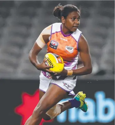  ?? Picture: AFL MEDIA ?? RISING STAR: Kitara Farrar has made it into next year’s AFL Women’s Academy squad.