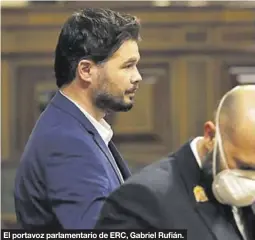  ?? POOL / BALLESTERO­S ?? El portavoz parlamenta­rio de ERC, Gabriel Rufián.