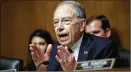  ?? WIN MCNAMEE/GETTY IMAGES ?? Sen. Chuck Grassley, R-Iowa, is chairman of the Senate Judiciary Committee.