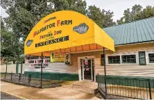  ?? (Submitted photo courtesy of the Garland County Historical Society) ?? The Arkansas Alligator Farm and Petting Zoo on Whittingto­n Avenue has been a Hot Springs landmark since 1902.