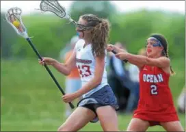  ?? TRENTONIAN FILE PHOTO ?? Allentown’s Julianna Golden, left, is the Redbirds’ second-leading scorer with 28 goals but no longer playing this season because of a torn ACL.
