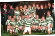  ??  ?? With Celtic: McCafferty, circled, in the 90s