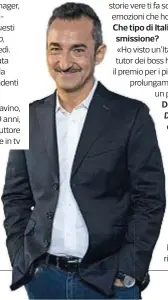  ??  ?? Nicola Savino, 49 anni, conduttore in radio e in tv