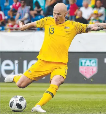  ?? Picture: TOBY ZERNA ?? Midfield maestro Aaron Mooy says the Socceroos can make it to the last 16.