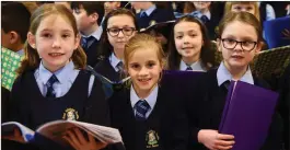  ??  ?? All smiles from St Oliver’s National School Choir