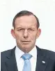  ??  ?? Tony Abbott