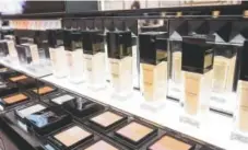  ?? Sarah Blesener, Bloomberg News ?? Givenchy makeup sits on display at the new beauty floor of a Saks Fifth Avenue Inc. department store in New York.