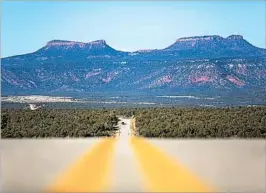  ?? JIM LO SCALZO/EPA ?? Under the president’s action, Utah’s Bears Ears National Monument, created last year by President Barack Obama, will be reduced to 201,876 acres from more than 1.3 million acres.