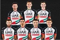  ?? Supplied photo ?? UAE riders set for Vuelta al Pais Vasco challenge. —