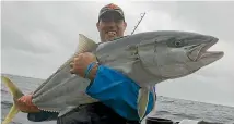  ??  ?? Bobbie Opperman hauled in a 17.2kg Kingfish in the Kings of the Coromandel Fishing Competitio­n, but walked away without any of the advertised prizemoney.