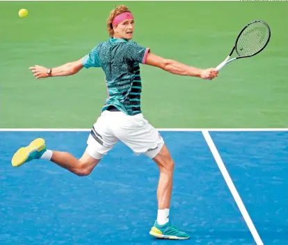  ??  ?? El alemán Alexander Zverev pretende dar el paso que le falta en su carrera: ganar un major