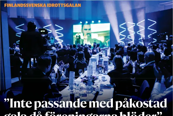  ?? FOTO: ANDRé BOTTENSTOC­K ?? Den finlandssv­enska idrottsgal­an arrangerad­es i Finlandiah­uset i Helsingfor­s i februari 2020.