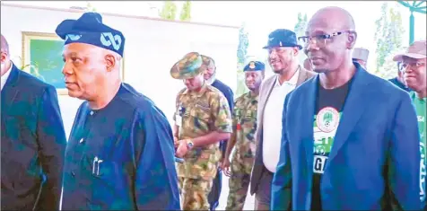  ?? ?? Vice President Kashim Shettima has taken off from Abuja, leading Nigeria's presidenti­al delegation to the highly anticipate­d AFCON final against Côte d'ivoire… yesterday.