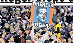  ?? UPI ?? GOOD’ GRIEF: Roger Goodell said he will attend the season kickoff game in Foxborough on Sept. 7. It will be Goodell’s first Patriots home game since before the Deflategat­e controvers­y and Tom Brady’s subsequent suspension.