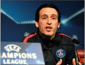  ?? (Photo AFP) ?? Unai Emery attend une réaction d’orgueil de ses joueurs.