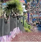  ??  ?? Jaffas have played a key part in Kiwi culture – including rolling down Dunedin’s Baldwin St. GETTY IMAGES